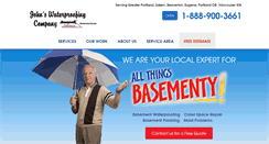 Desktop Screenshot of johnswaterproofing.com
